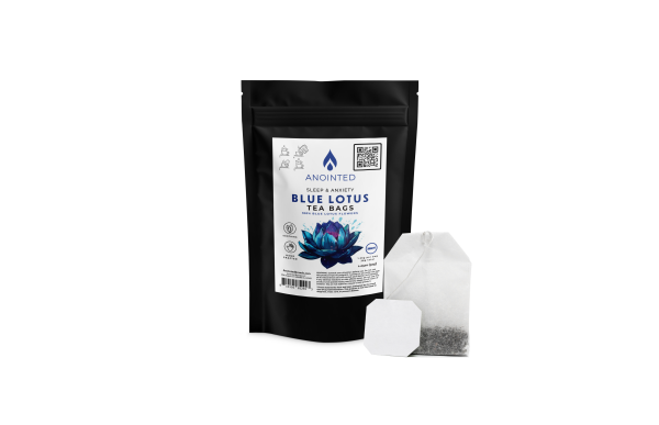 Anointed Brand Blue Lotus Tea Bags for ultimate meditation experiences